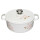 Le Creuset Br&auml;ter rund Signature 20 cm, 
Wei&szlig; mit Sakura-Dekor