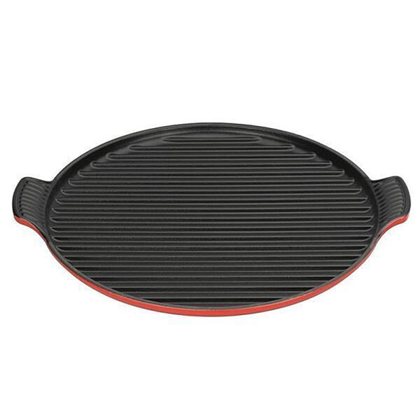 Le Creuset Grillplatte Tradition rund 32cm Ofenrot