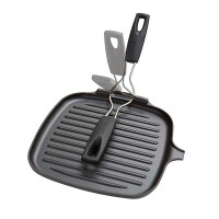 Le Creuset Quadratische Grillpfanne mit abnehmbarem Griff...