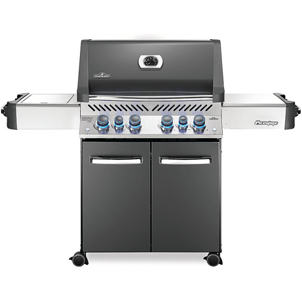 Napoleon P500RSIBPK-3 Prestige 500 Gasgrill Schwarz mit Safety Glow und SIZZLE ZONE